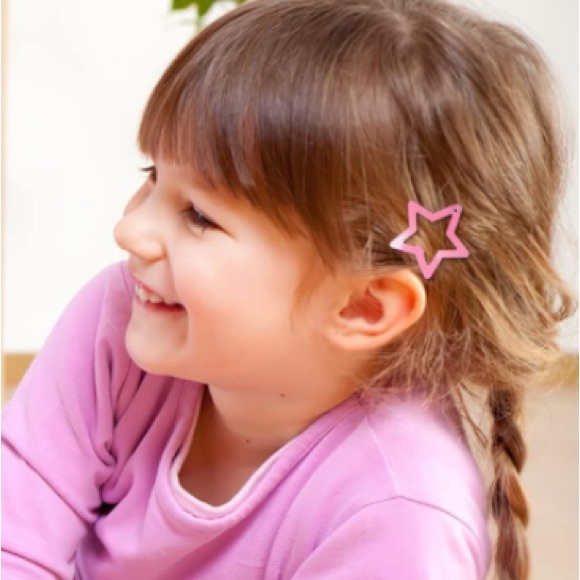 3/$10 Colorful Star Snap Hair Clips for Girls Small  Barrettes NEW 3 packs - Picture 7 of 9
